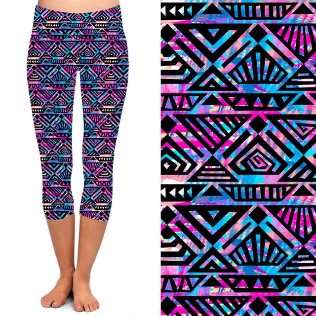 24/7 Capri Leggings – Aztec Wonders