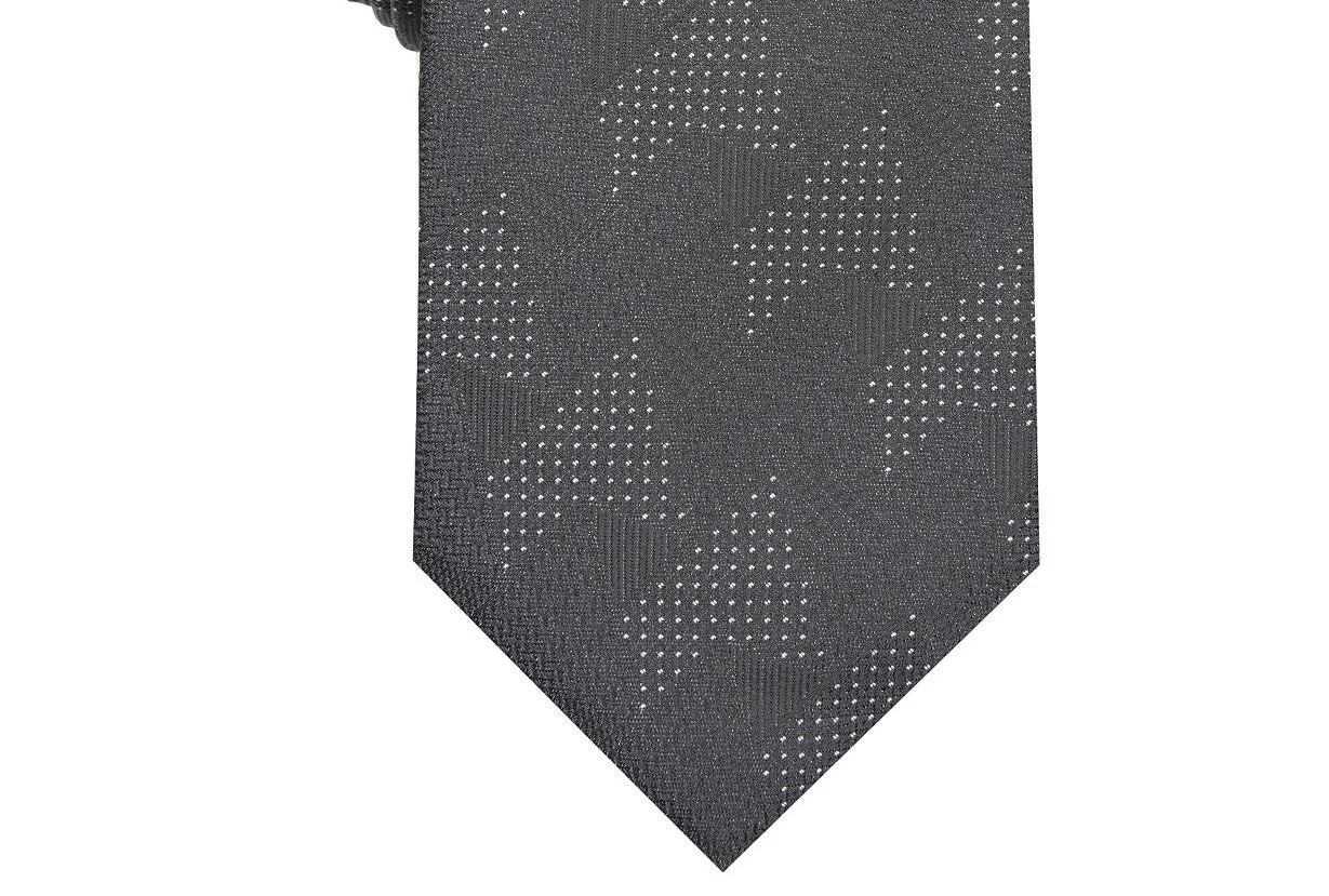 Alfani Men's Slim Abstract Tie Black Size Regular