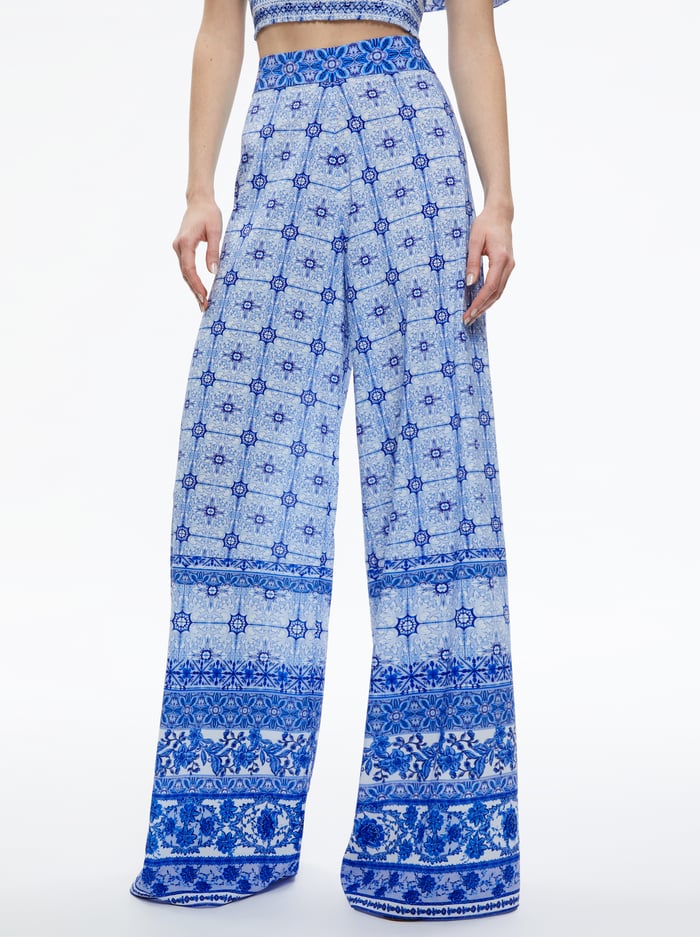 Alice + Olivia - Athena Wide Leg Pant - Greek Tile