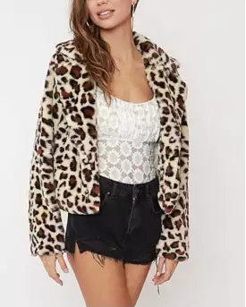 Anika animal print soft coat