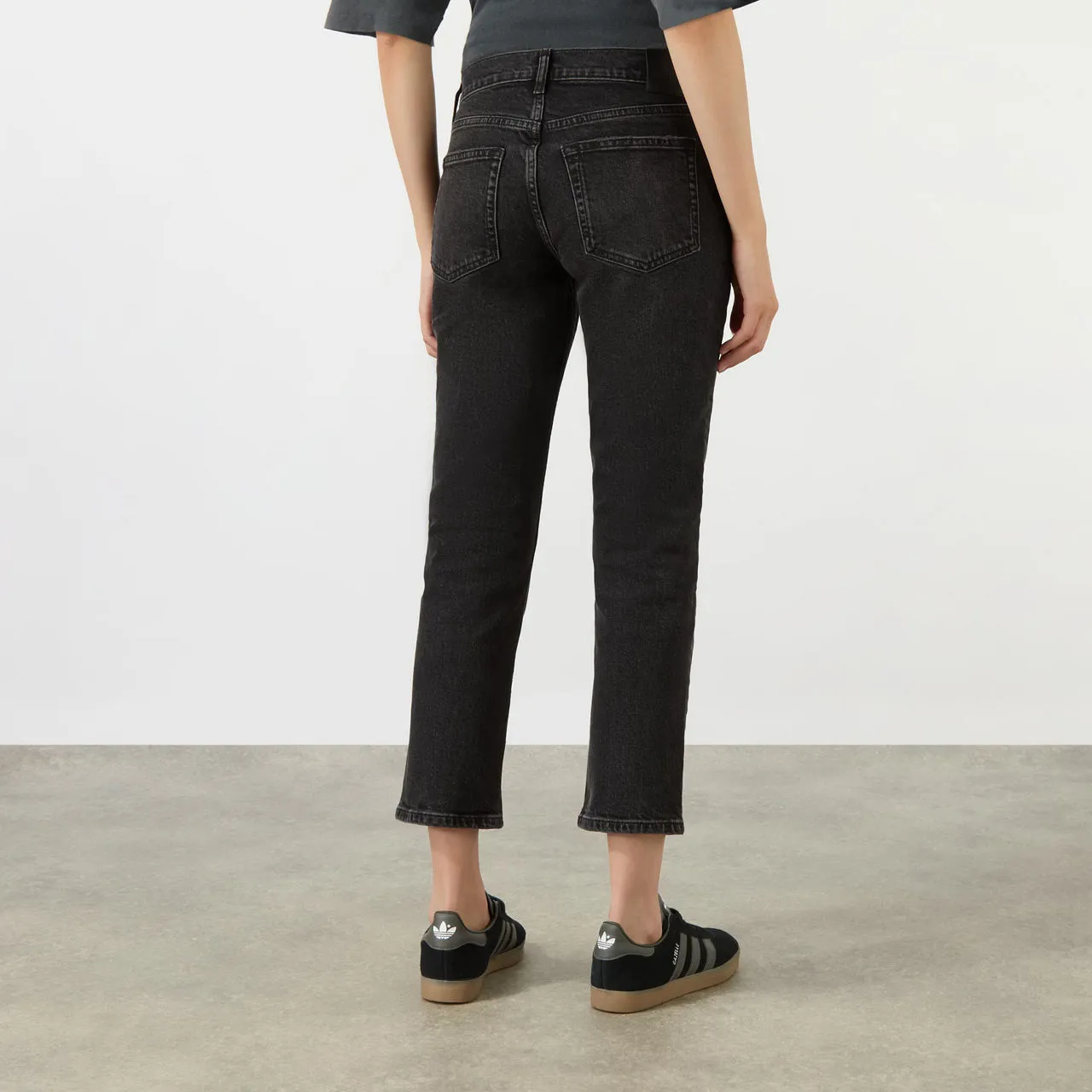 ANINE BING Nix Straight-Leg Jeans - Black