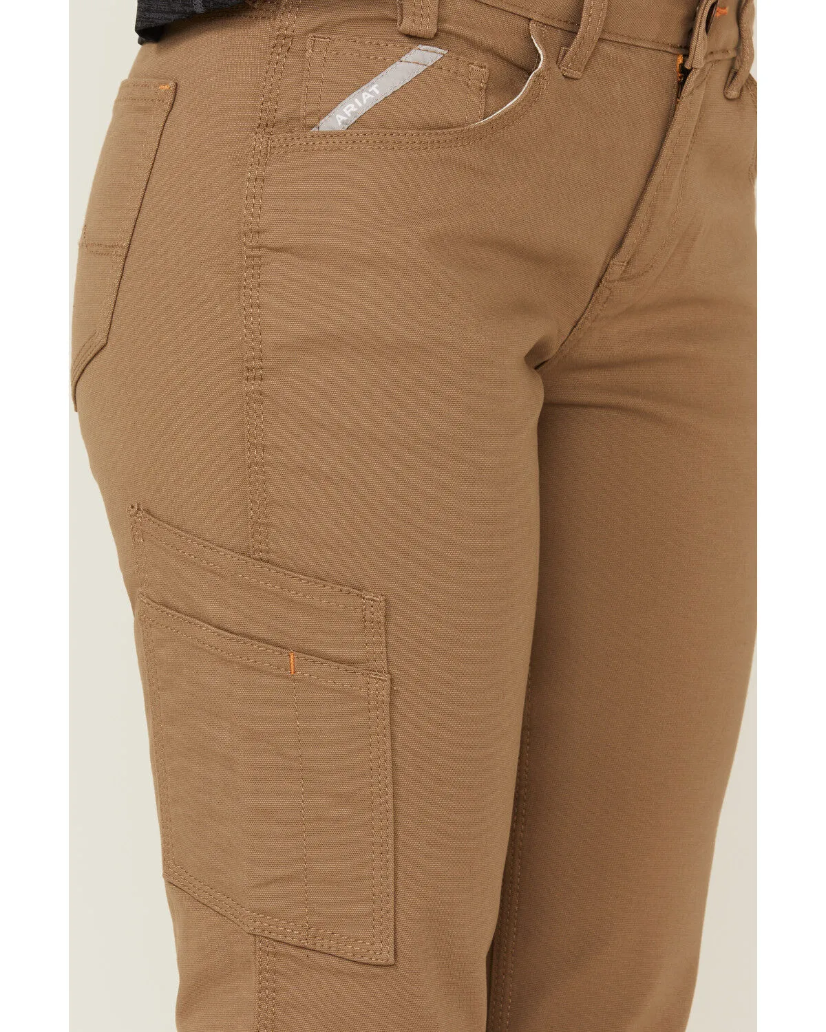 Ariat Women's Rebar Field Khaki DuraStretch Made Tough Straight Leg Work Pants