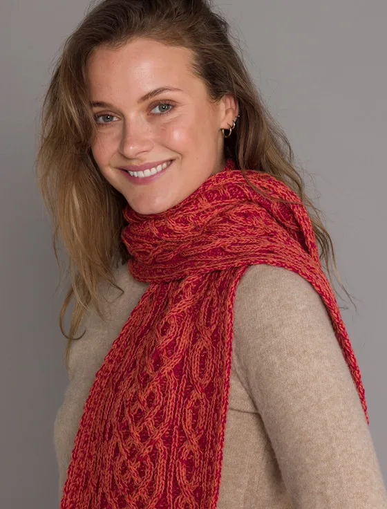 A‎ran Plated Scarf