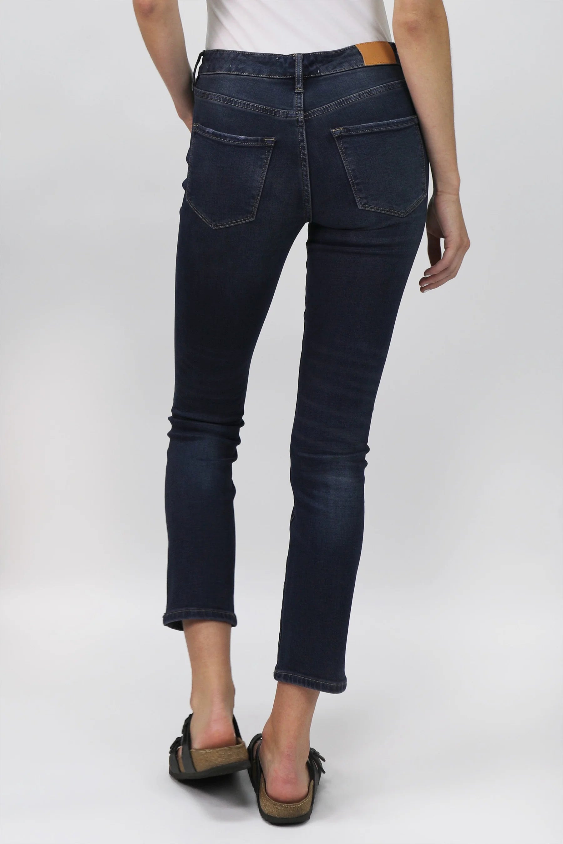 Blaire High Rise Ankle Slim Straight Jeans