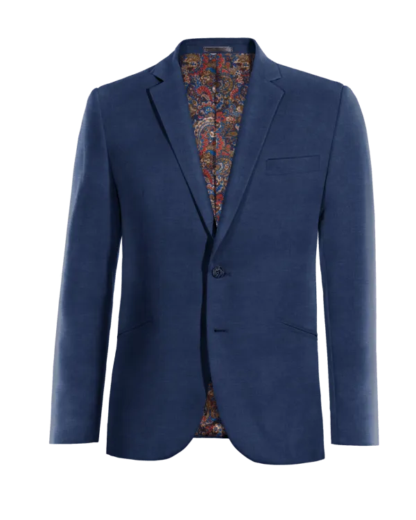  Blazer azul marino de lino edición limitada