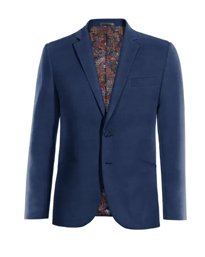  Blazer azul marino de lino edición limitada