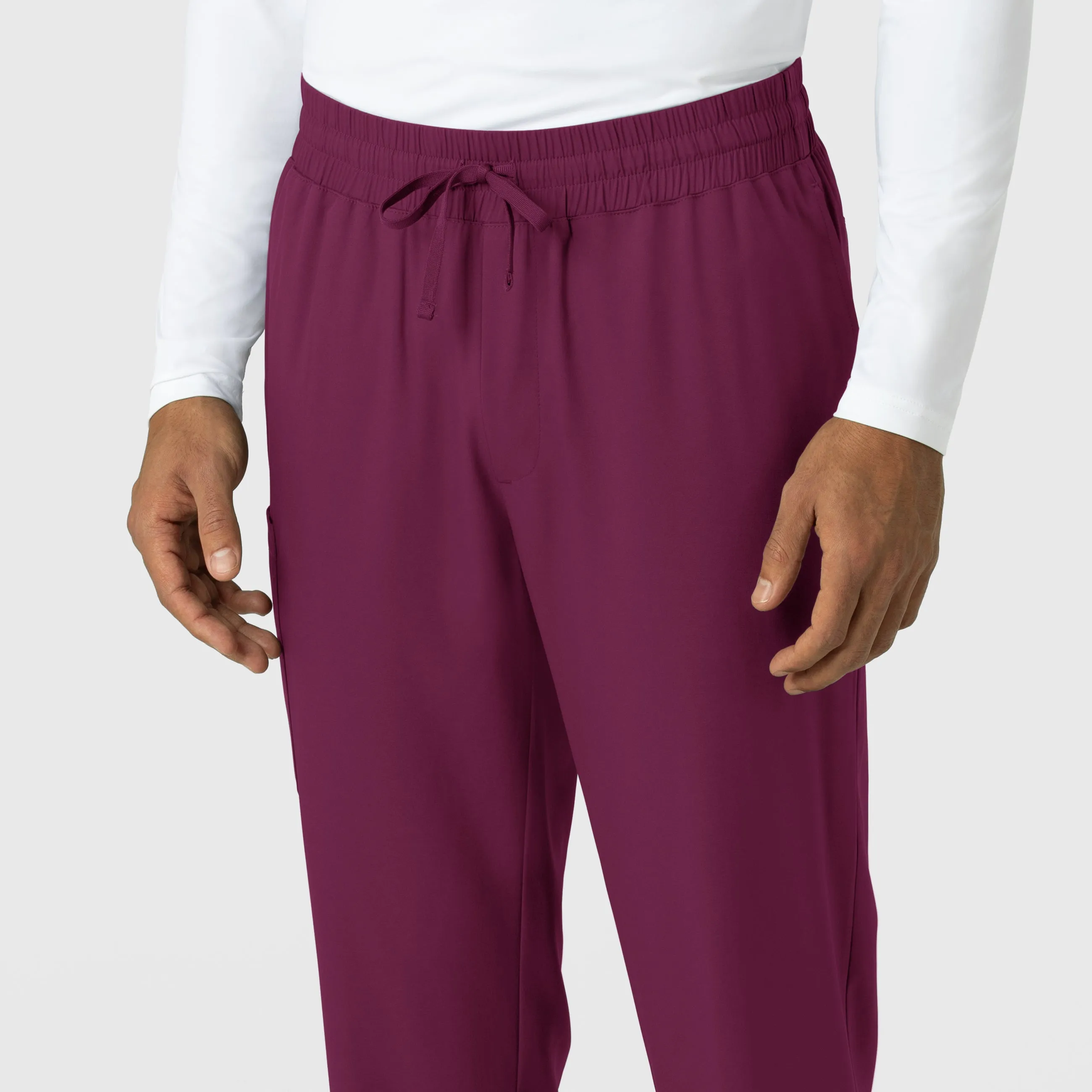 Boundless Men's Straight Leg Scrub Pant - Wine