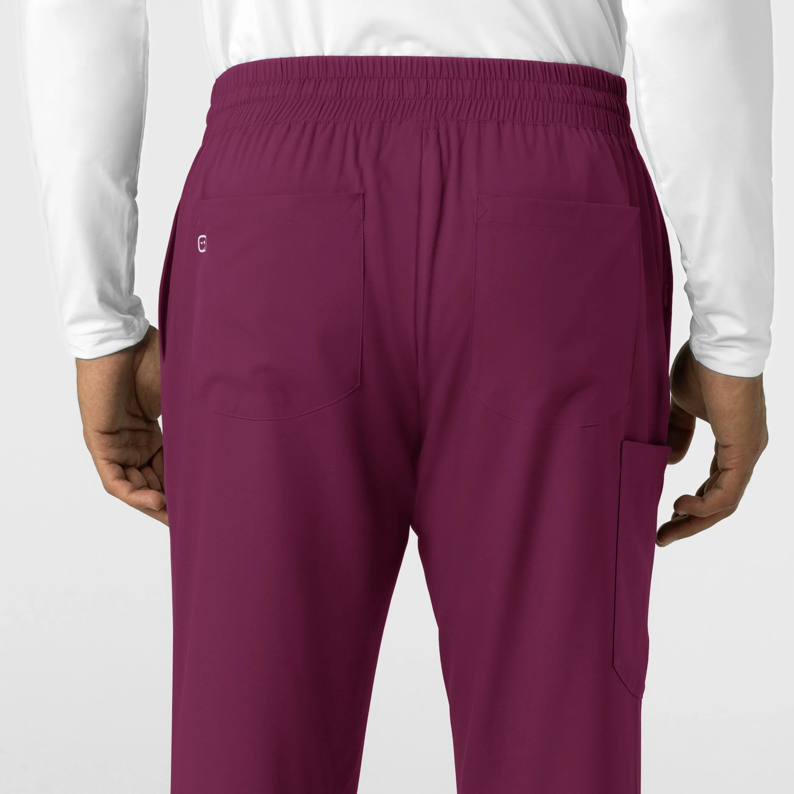 Boundless Men's Straight Leg Scrub Pant - Wine