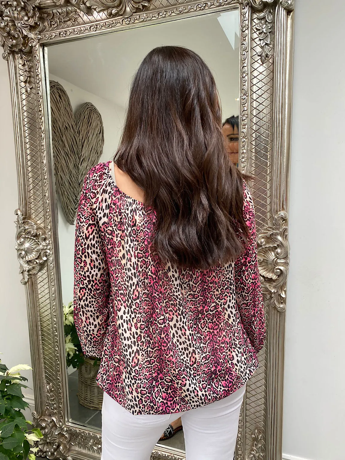 Bright Leopard Print Top Blossom