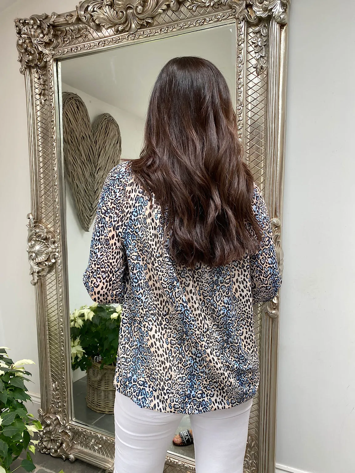 Bright Leopard Print Top Blossom