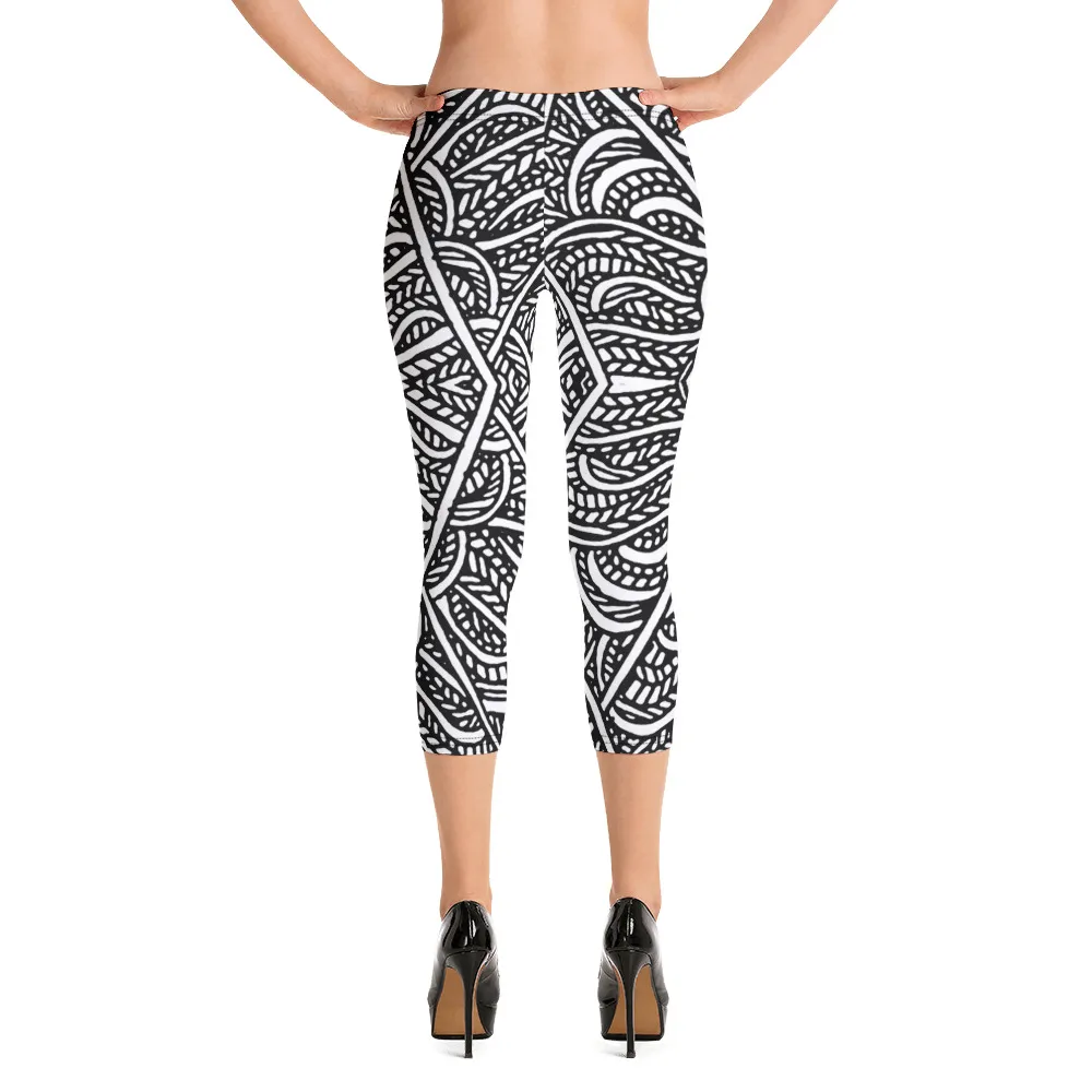 Capri Leggings – Water Eyes