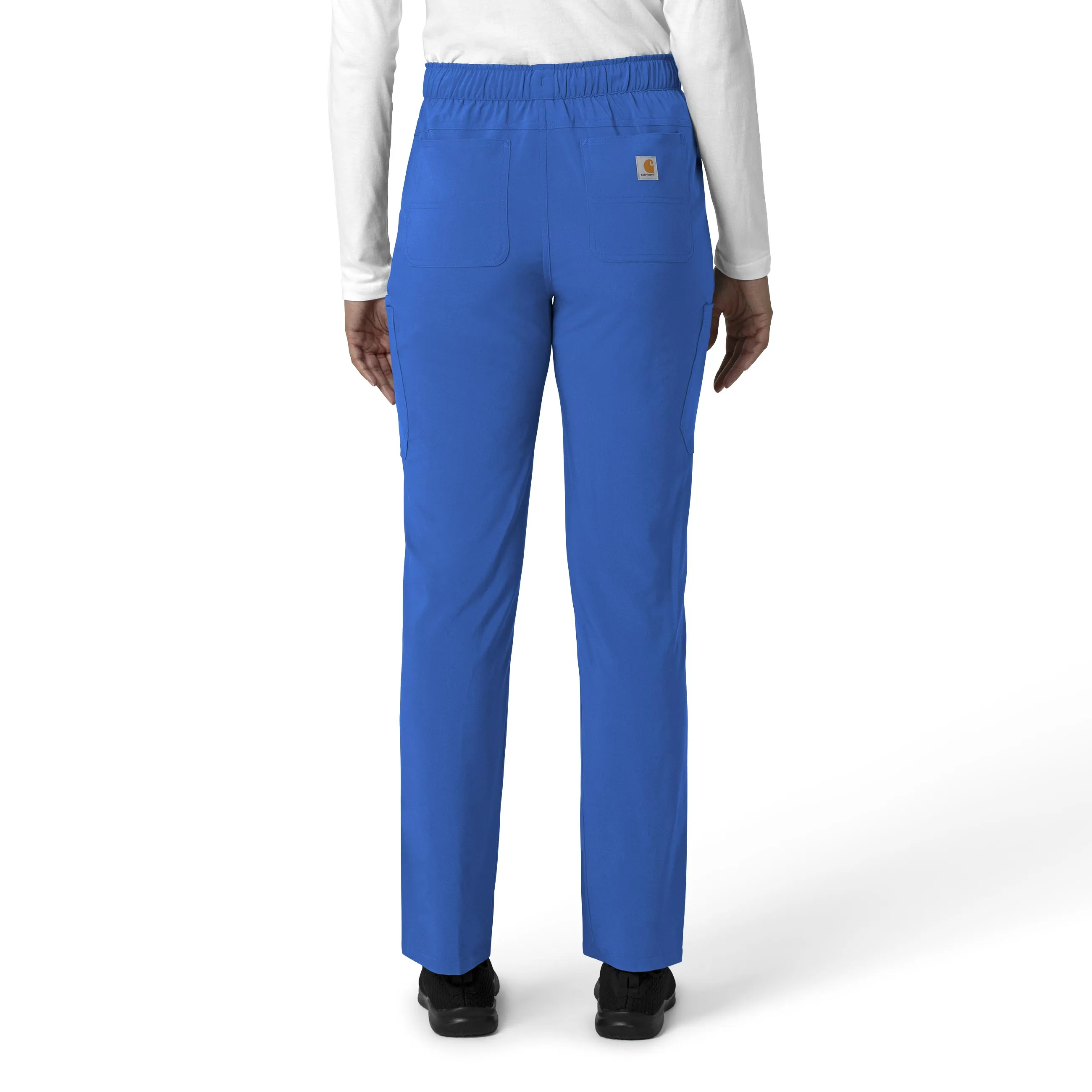 Carhartt Force Cross-Flex Women's Straight Leg Cargo Scrub Pant - Royal