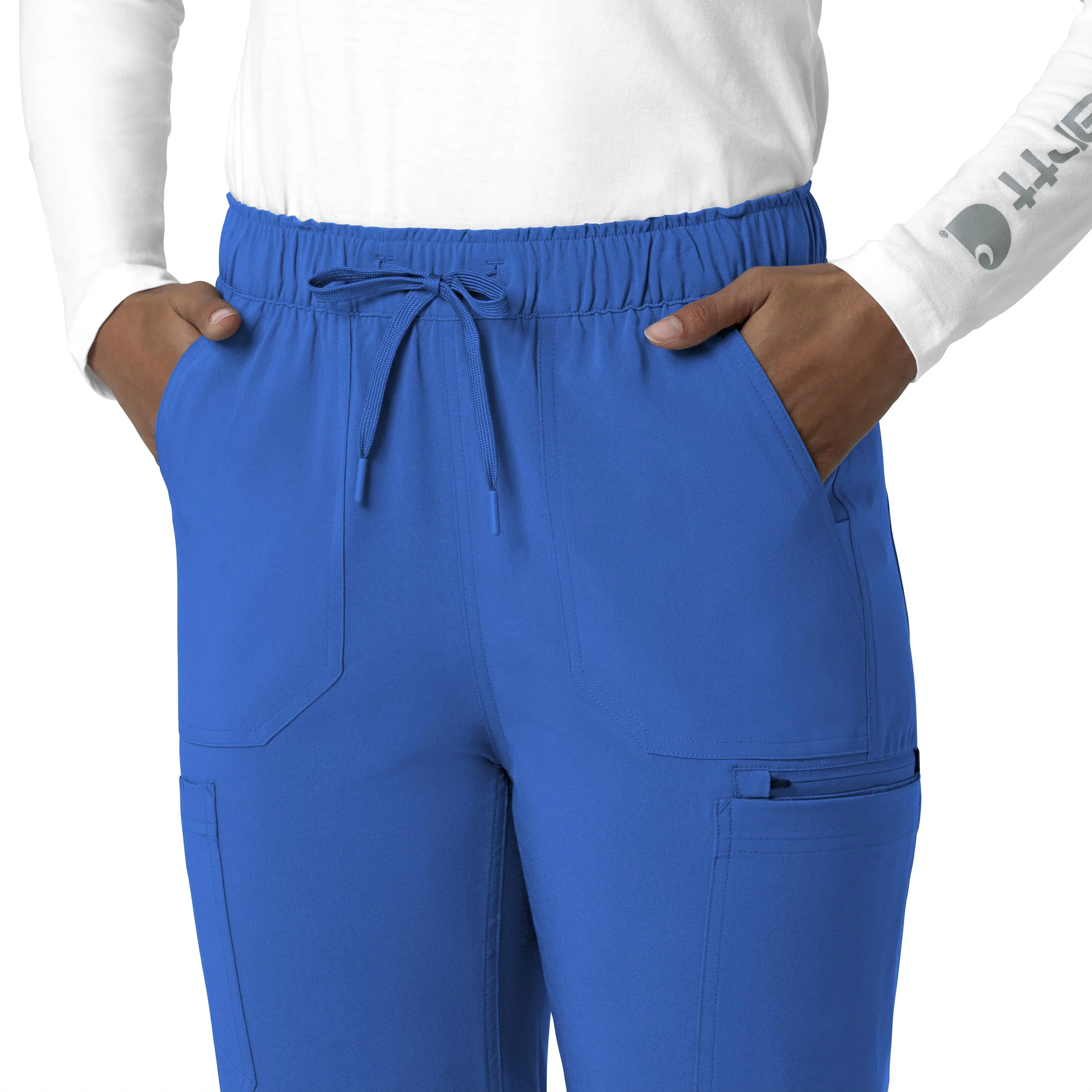 Carhartt Force Cross-Flex Women's Straight Leg Cargo Scrub Pant - Royal