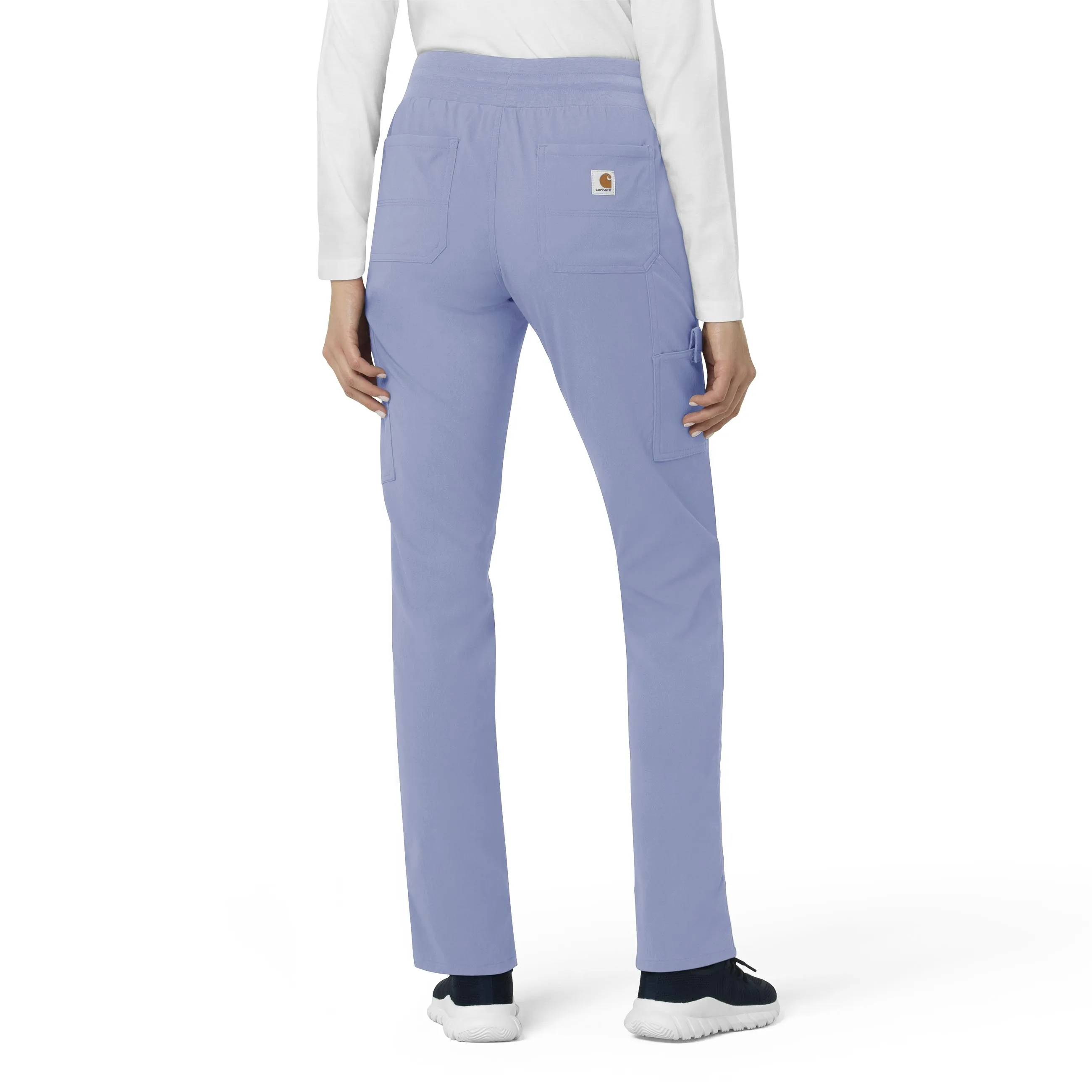 Carhartt Rugged Flex Peak Women's Slim Leg Scrub Pant - Ceil Blue