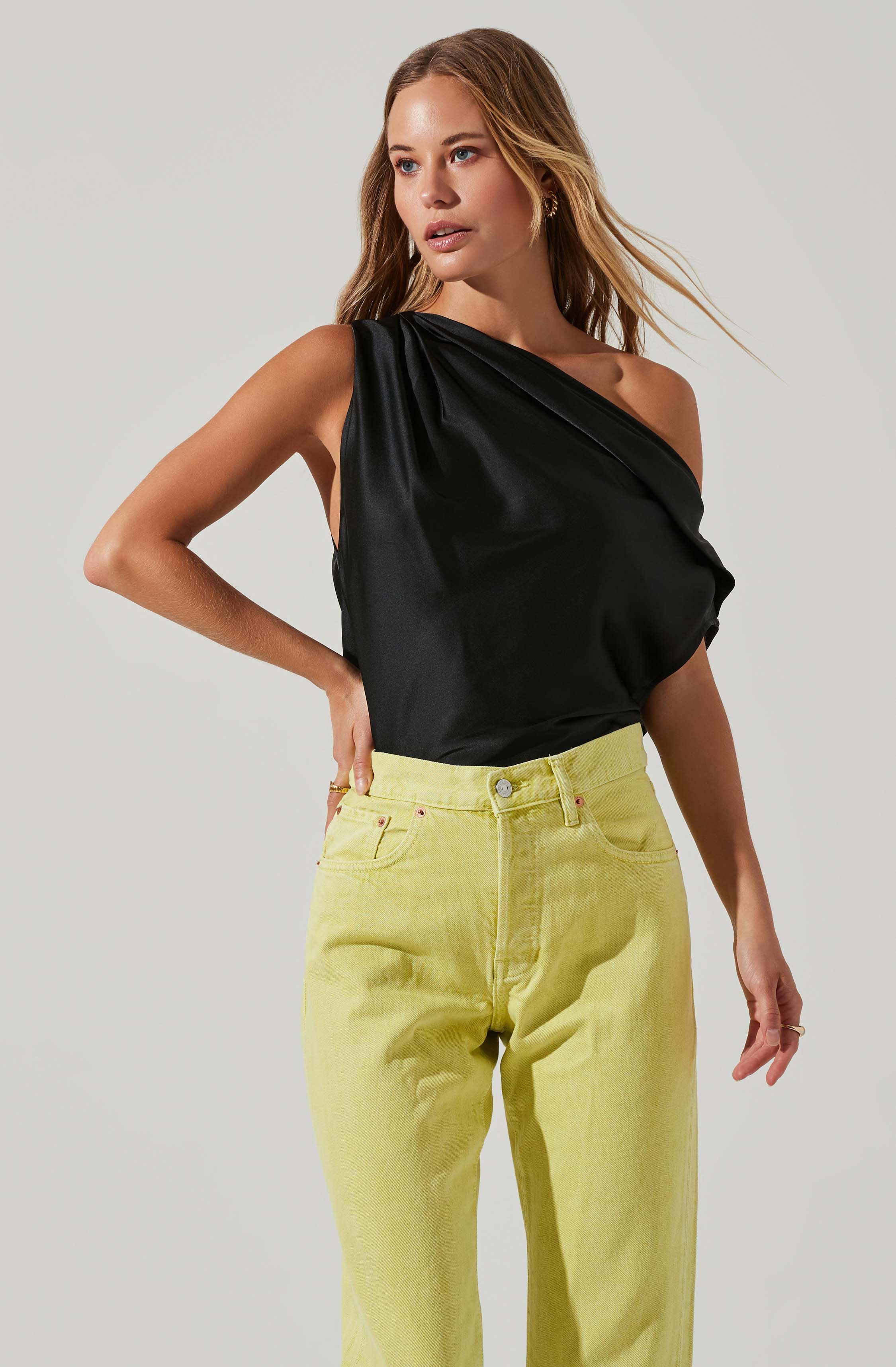 Ceres Satin Off Shoulder Top