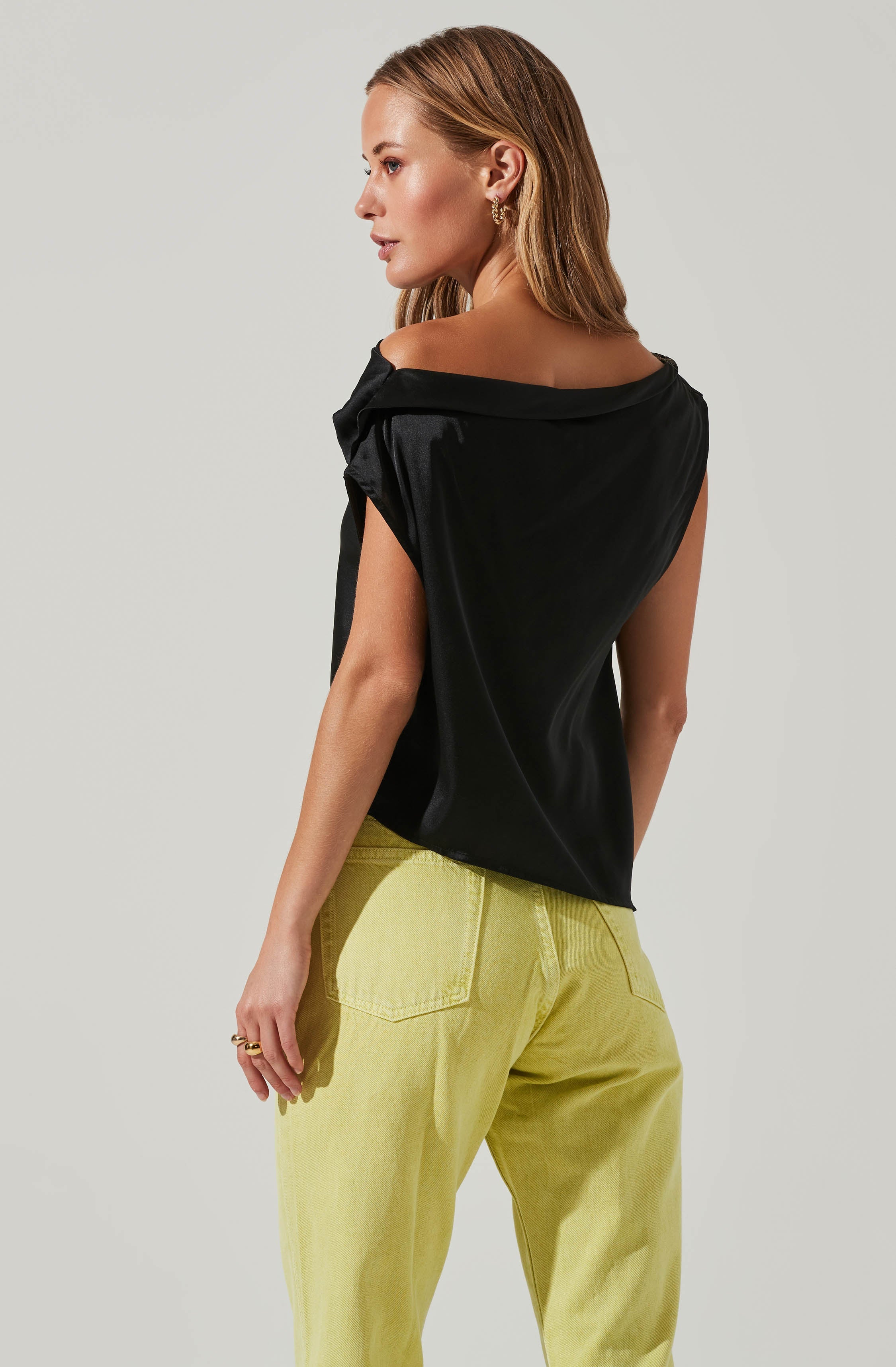 Ceres Satin Off Shoulder Top