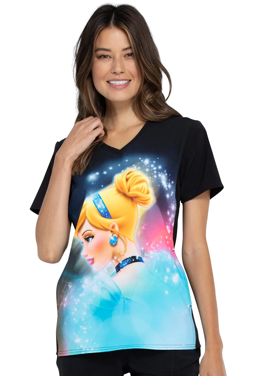 Disney's V-Neck Top in Cinderella Dream