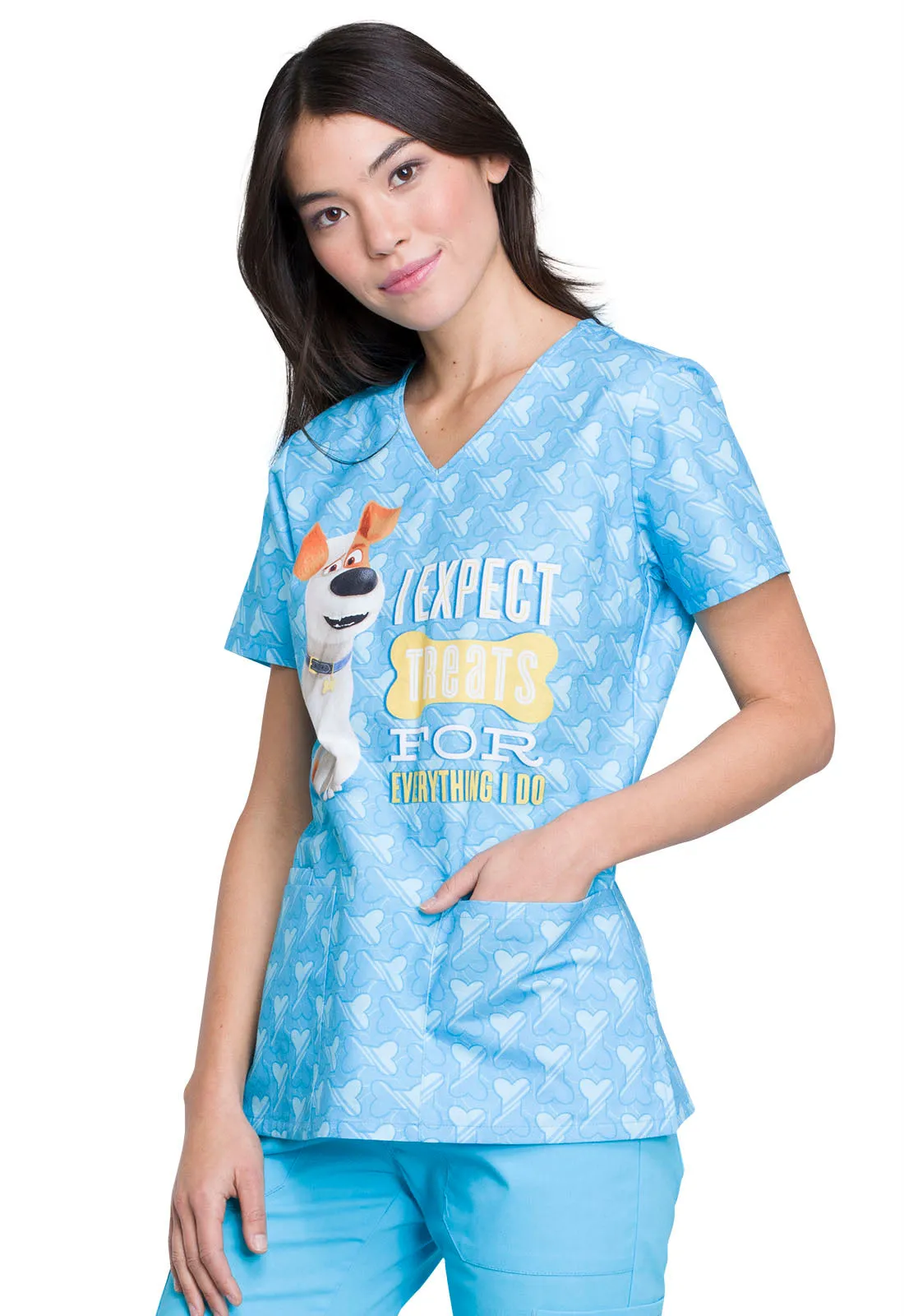 Disney's V-Neck Top in I Expect Treats