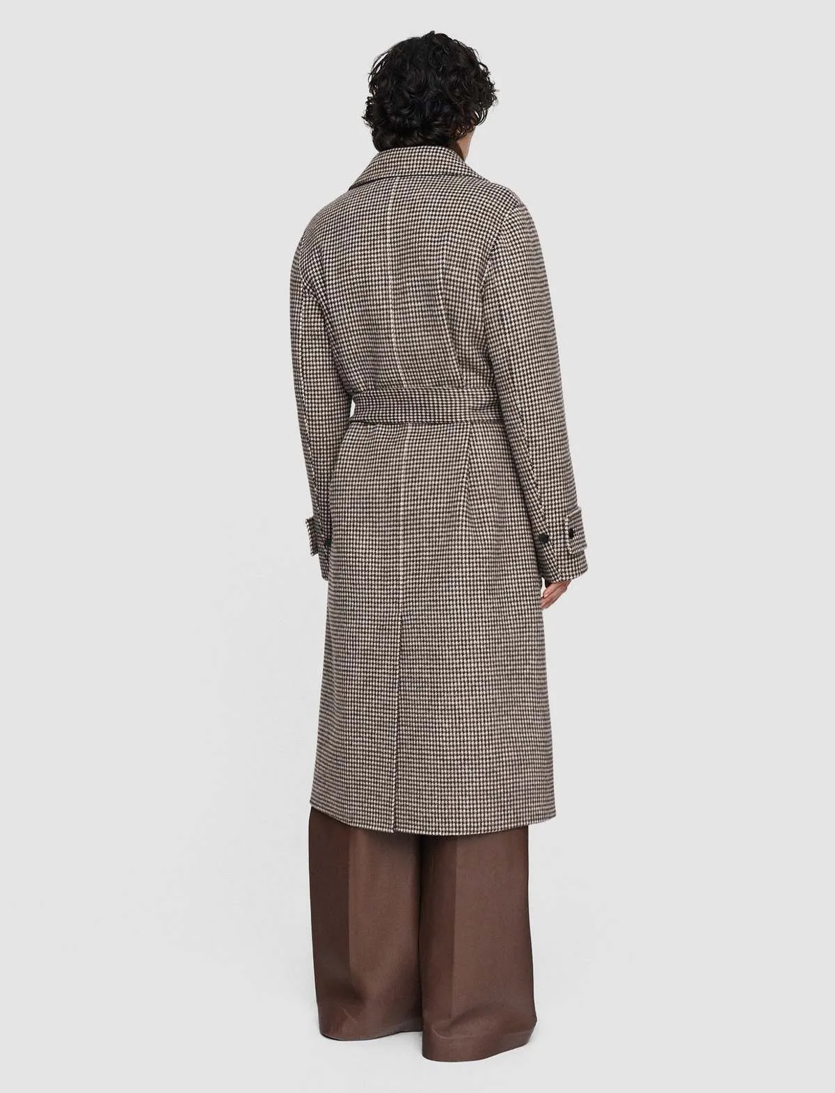 Double Face Dogtooth Arline Coat - Arabica Combo