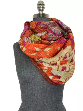 ETRO Paisley Geometric Printed Oblong Scarf