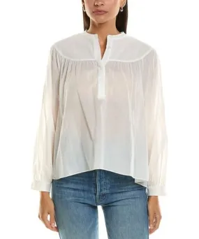 Frame Shirred Blouse