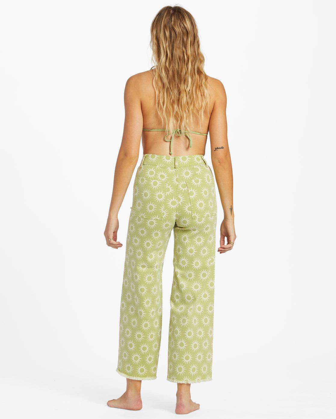 Free Fall Print Wide Leg Pants