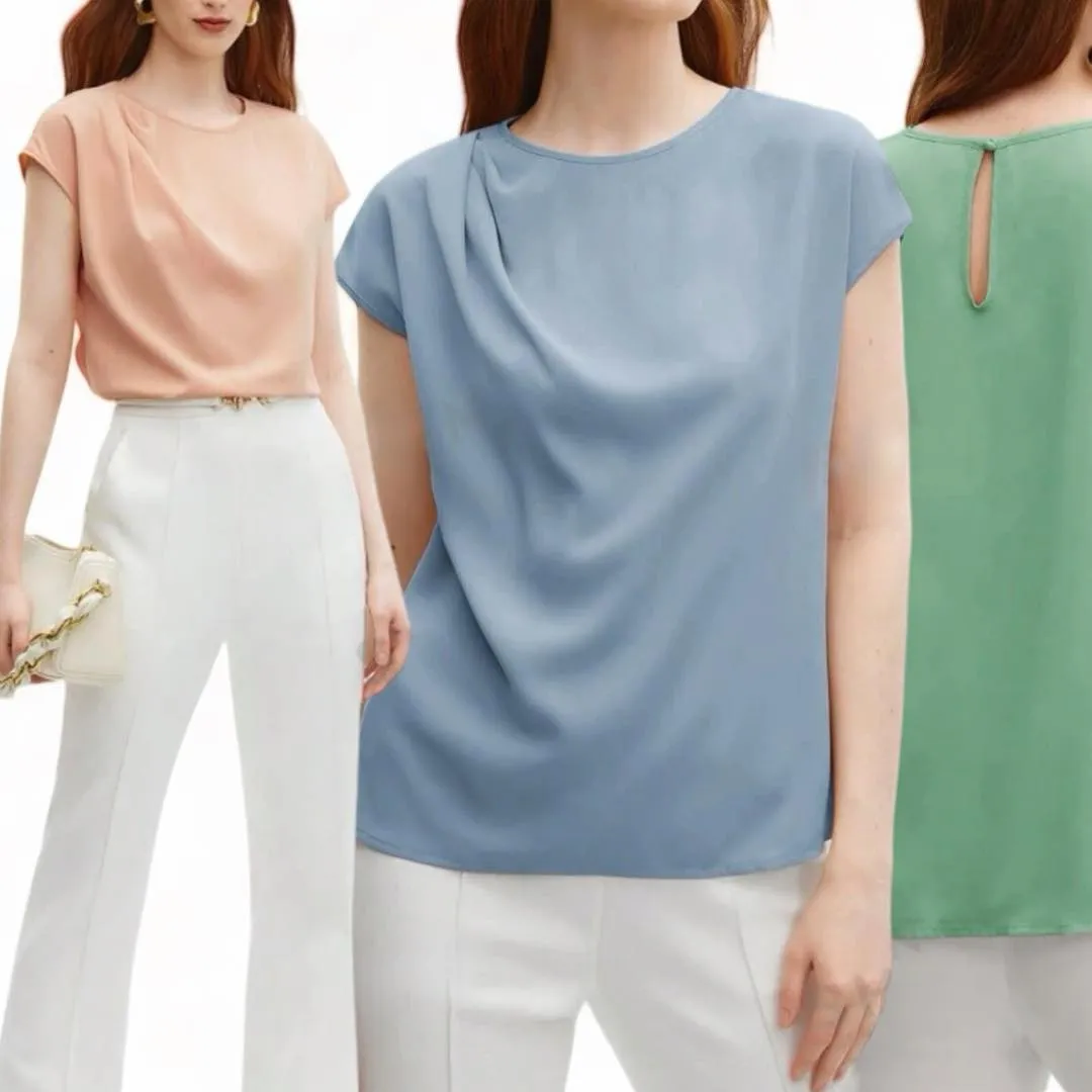 GBOSS Pastel Shoulder Detailed Top