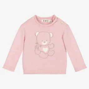 Girls Pink Knit Sweater