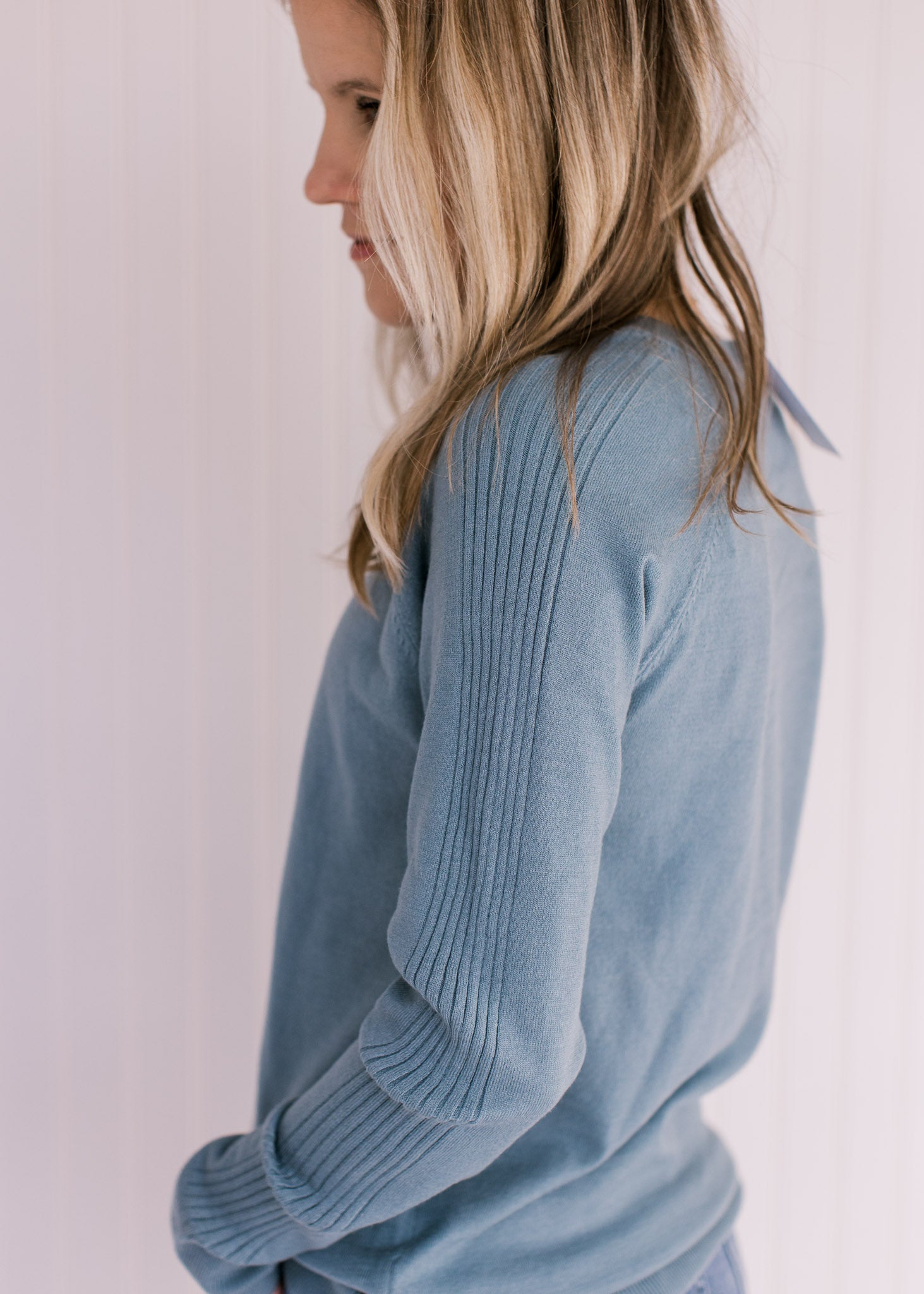 Glacier Blue Crew Neck Sweater