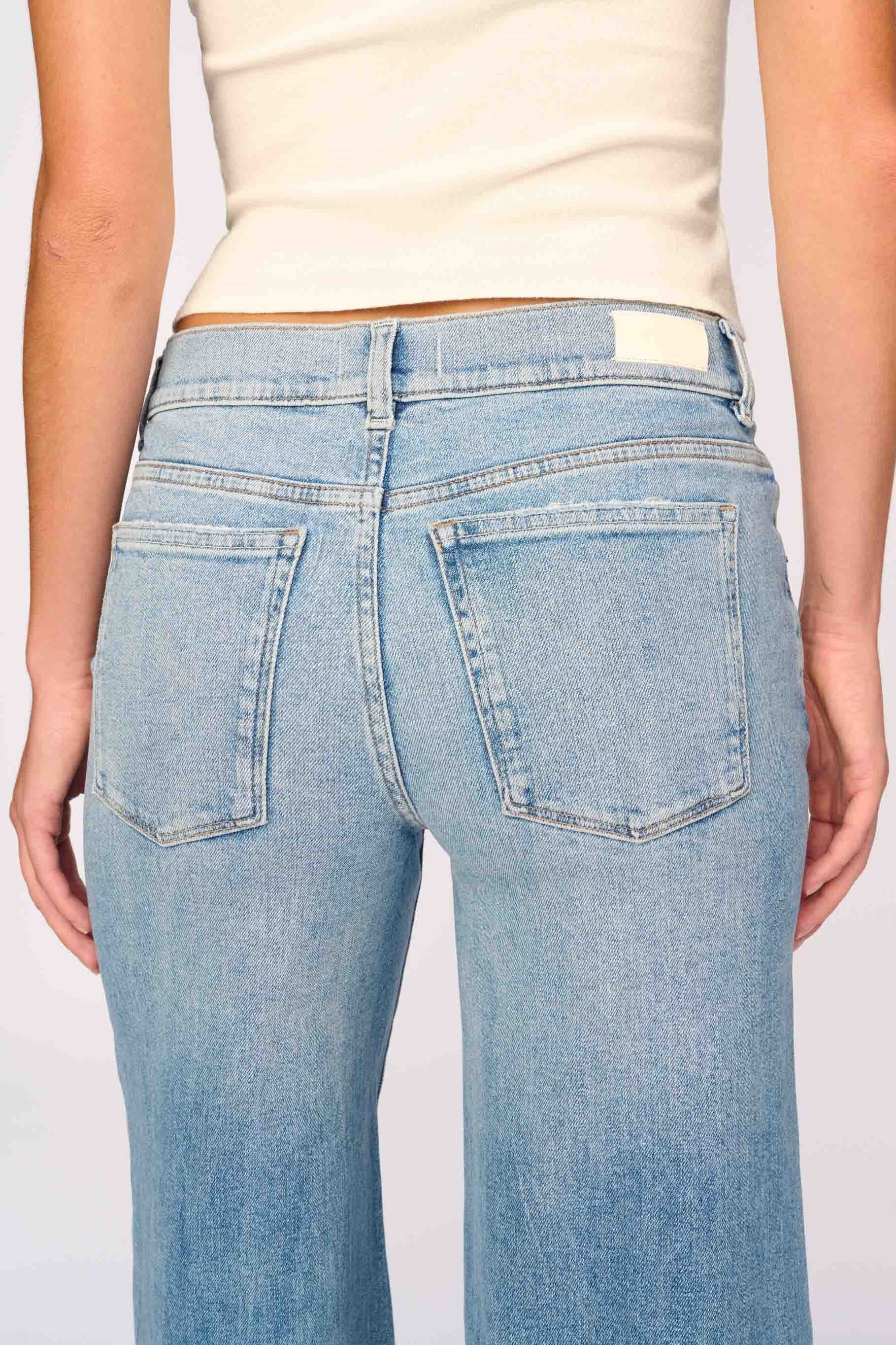 Hepburn Wide Leg Cuffed Jeans