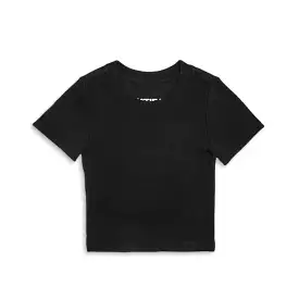 KatieJ NYC Tween Livi Ribbed S/S Tee - Black