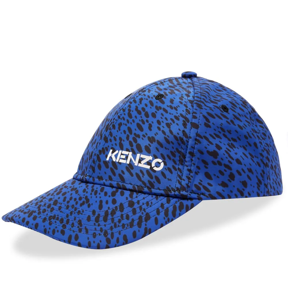 Kenzo x Kansai Yamamoto Leopard Print Baseball CapSlate Blue