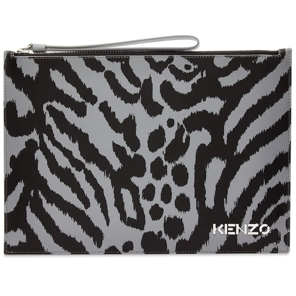 Kenzo x Kansai Yamamoto Leopard Print Document HolderAnthracite