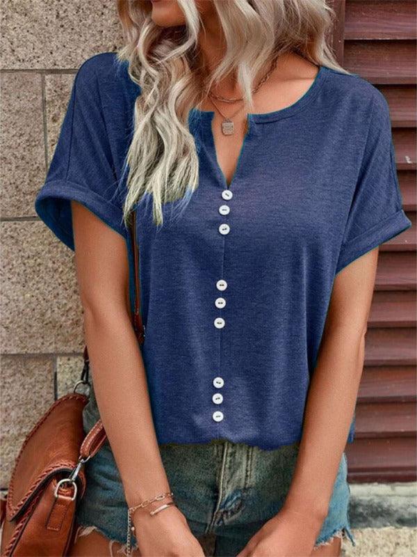 Knitted Casual V-Neck Top