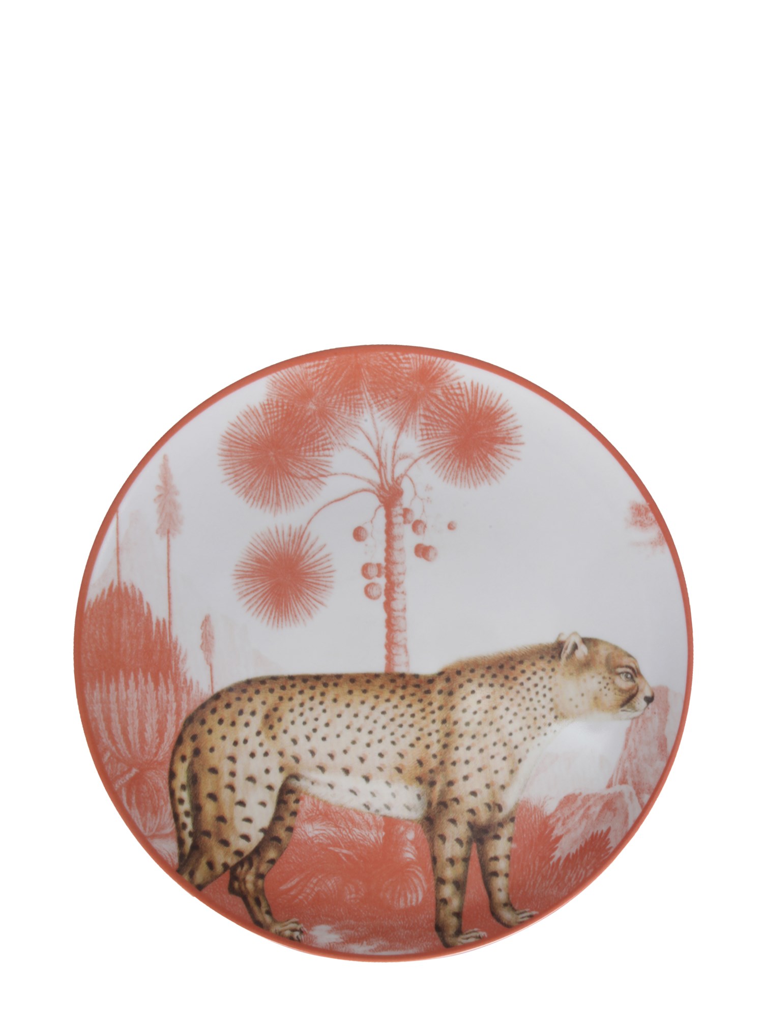 LES-OTTOMANS    THE MENAGERIE OTTOMANE LEOPARD PRINT CERAMIC PLATE