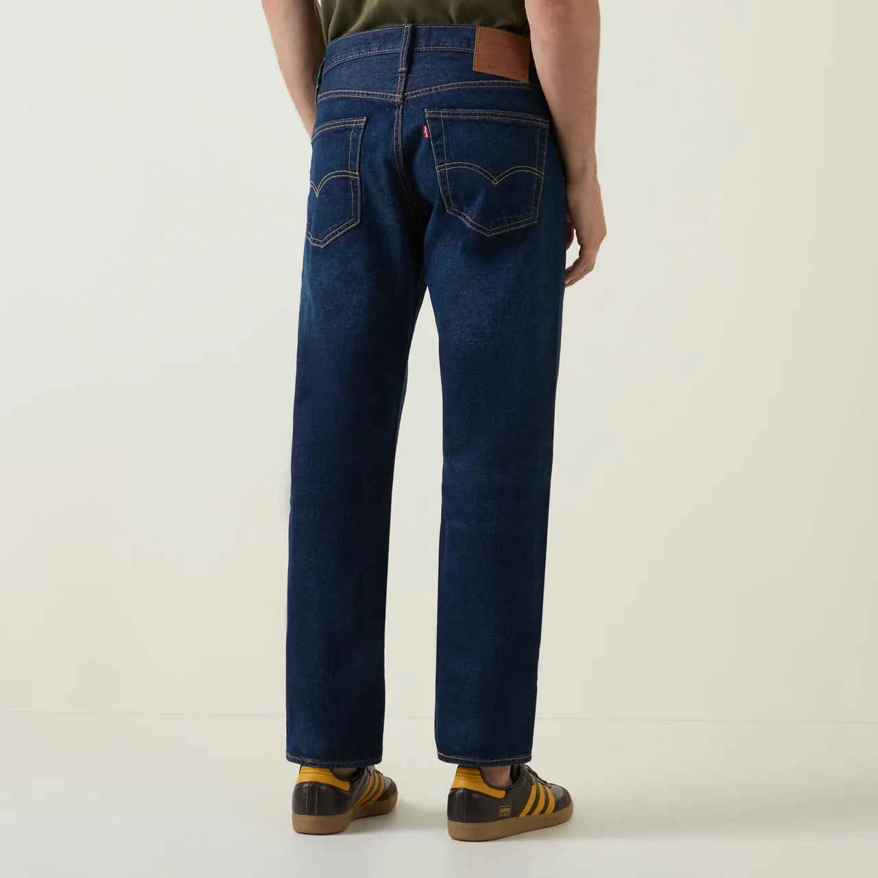 LEVIS 501 Mid-Rise Straight Leg Jeans - Dark Wash