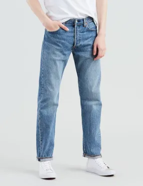 Levis 501 Original Fit Jeans (Straight Leg) - Baywater/Medium Blue