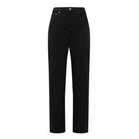 LEVIS Ribcage Straight-Leg Ankle Jeans - Black Sprout