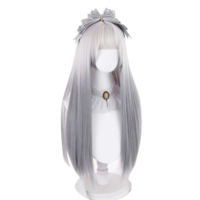 Lolita gradient gray natural Straight JK Wig BY5051