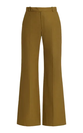 Ludovic de Saint Sernin Bum Low-Rise Cotton Straight-Leg Pants