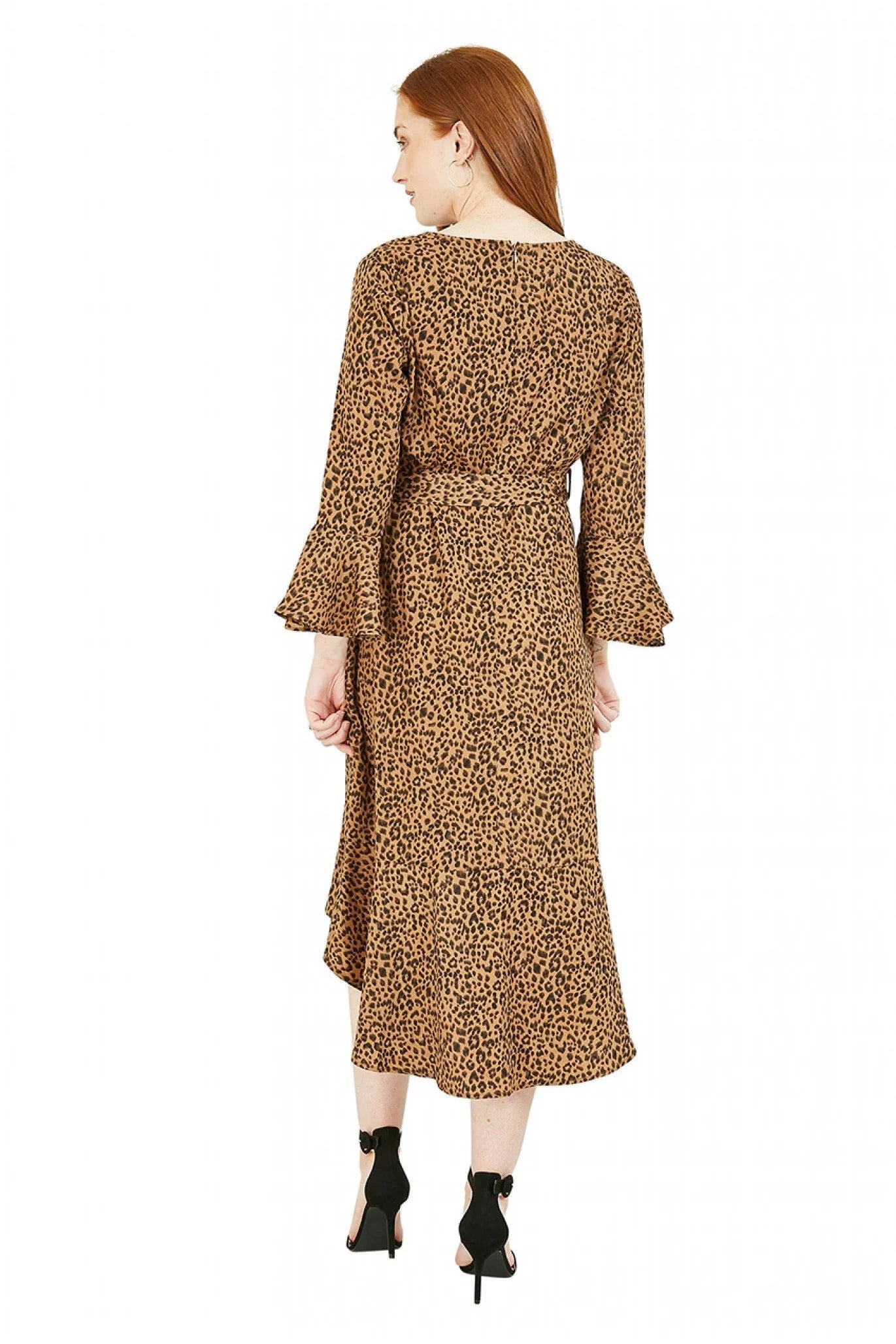 Mela London Animal Print Fitted Dress