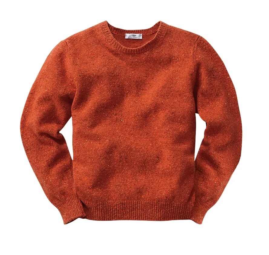 Men sweater Donegal, Orange | Manufactum