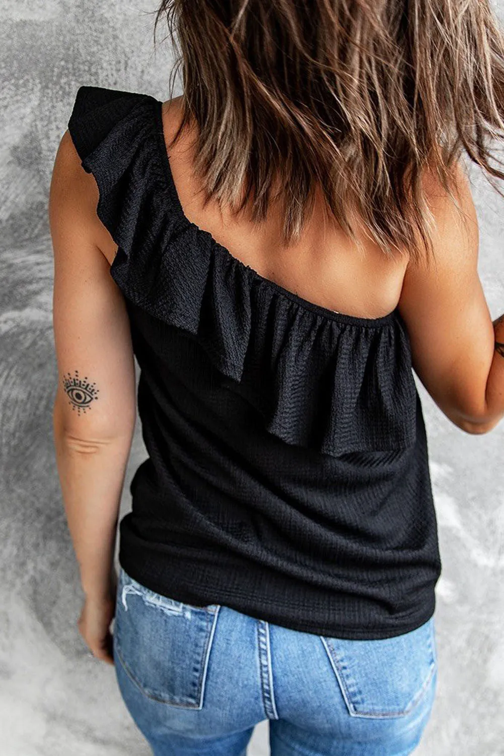 Paige One Shoulder Tank Top