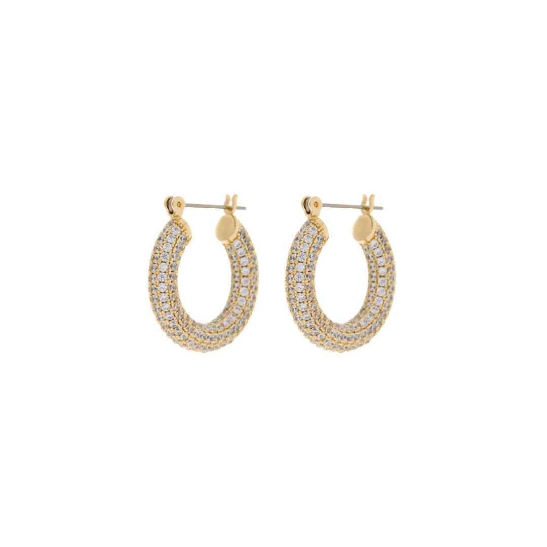 PAVE BABY AMALFI HOOPS