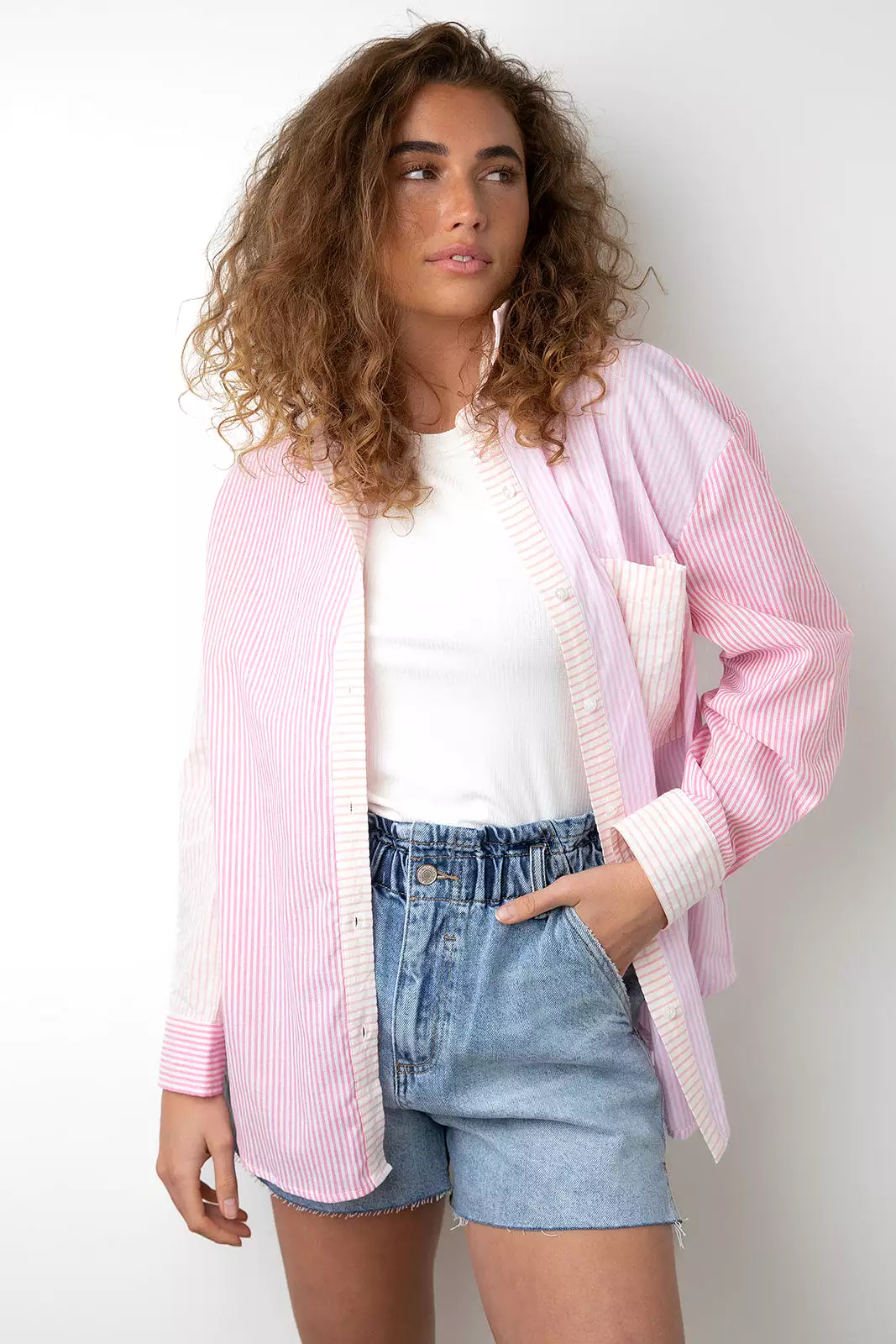 Pink Paradise Button Up FINAL SALE