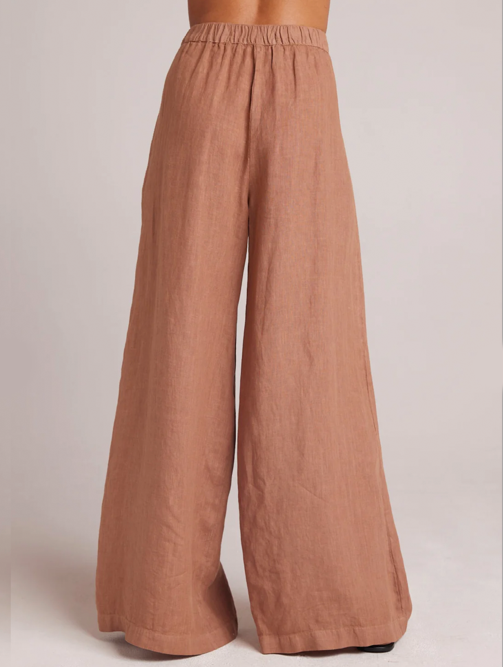 Pleat Palazzo Pant, Desert Brown