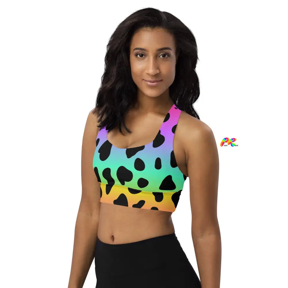 Pride Leopard Print Sports Bra