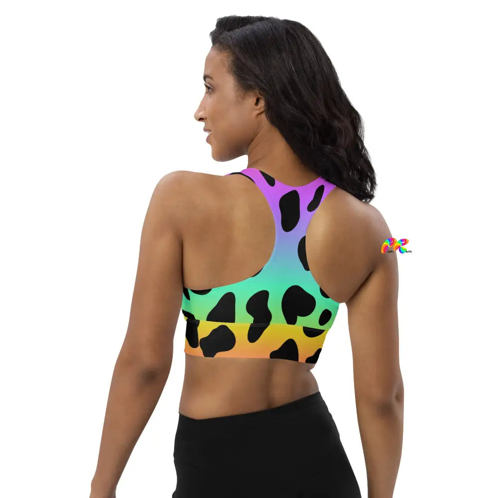 Pride Leopard Print Sports Bra