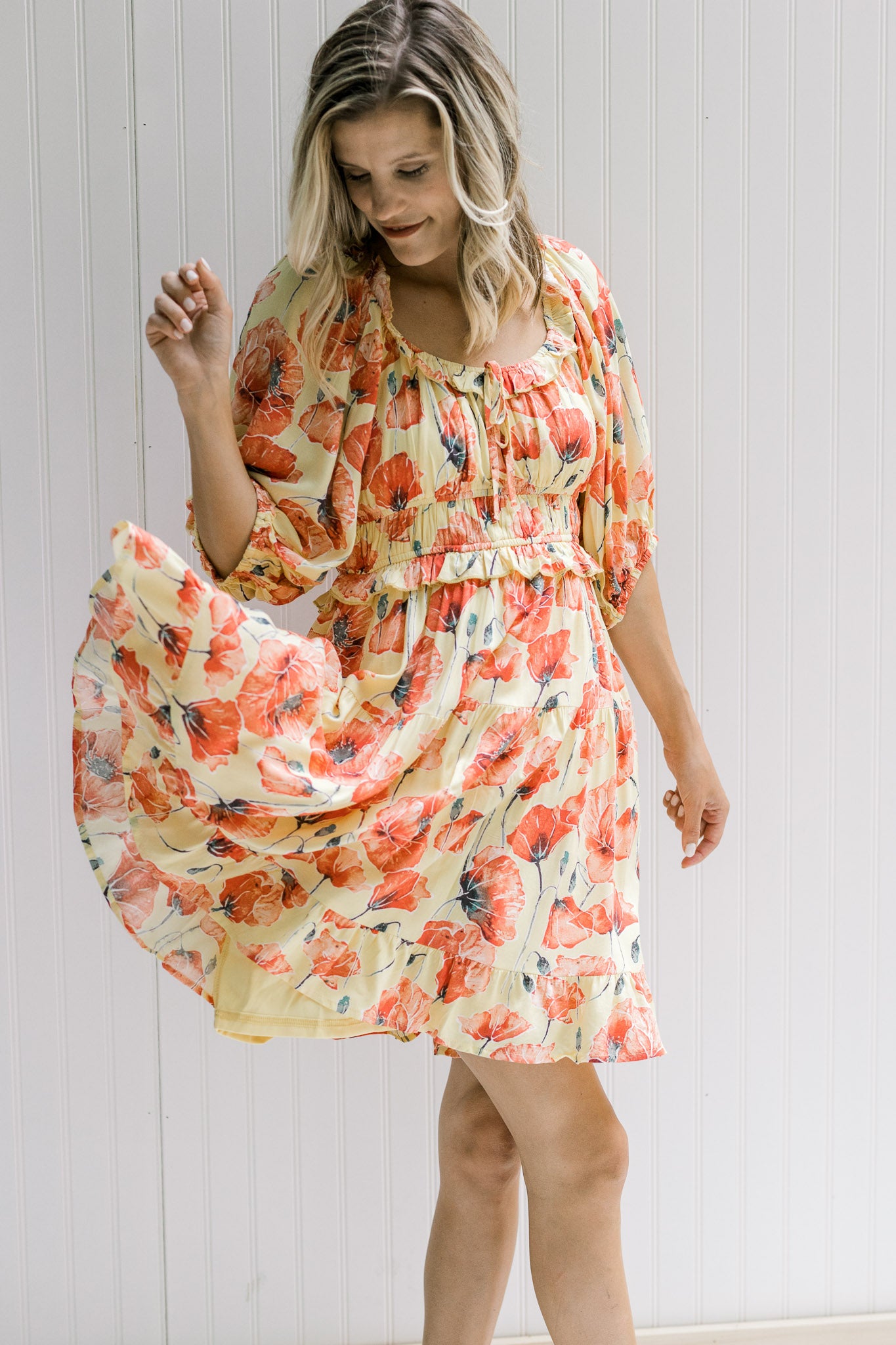 Printed Flowers Dress