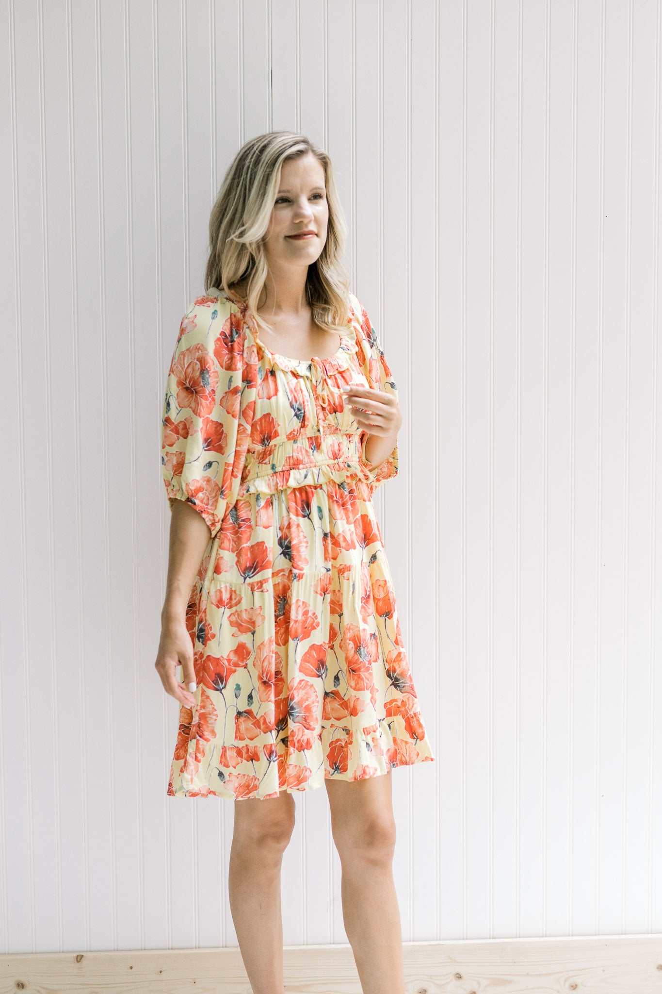 Printed Flowers Dress